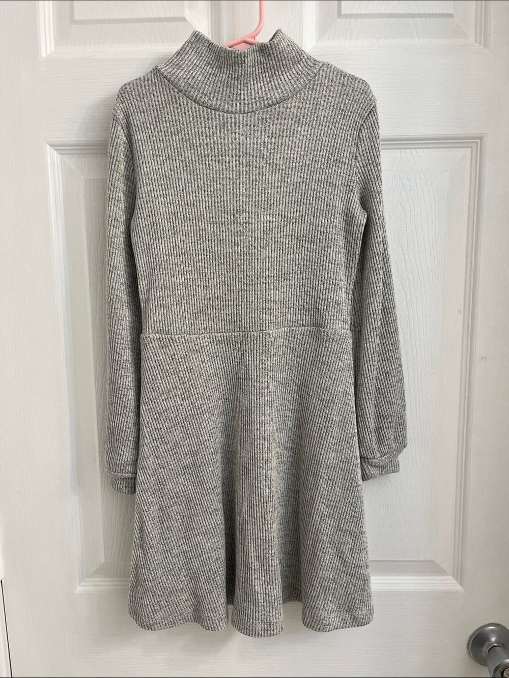 Carter's Gray Ribbed Knit Turtleneck Dress